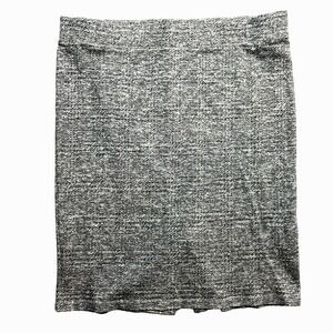 Torrid Knit Skirt Womens 2X Grey Midi Studio Double Pencil $55